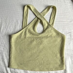 PacSun brand, light sage, XS, cropped tank top